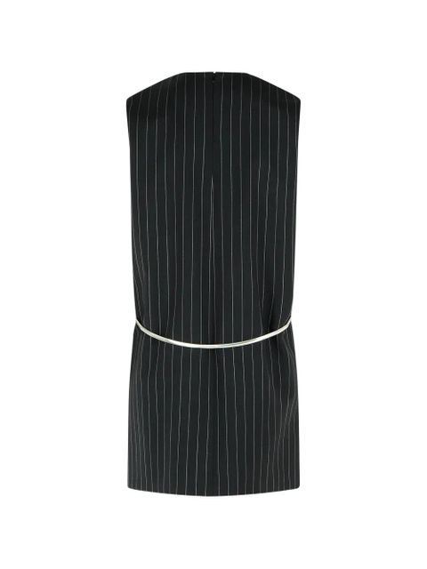 Sportmax Domoni striped layered mini dress - Black - zdjęcie produktu nr 2