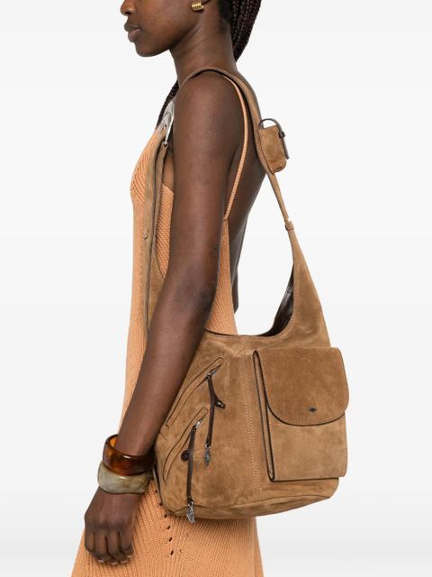 Ba&Sh YouYou suede shoulder bag - Brown - zdjęcie produktu nr 2