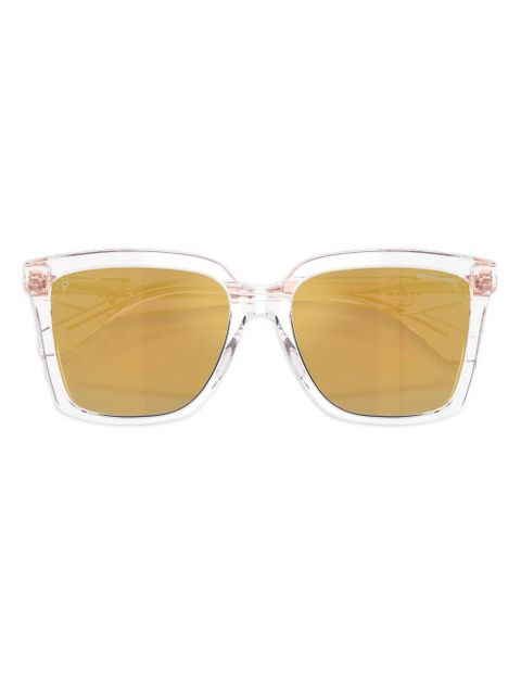 Michael Kors clear-frame logo sunglasses - White