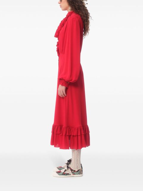Valentino Garavani georgette midi dress - Red - zdjęcie produktu nr 2