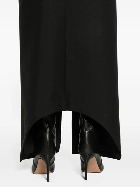 Givenchy front-slit wool-blend maxi skirt - Black