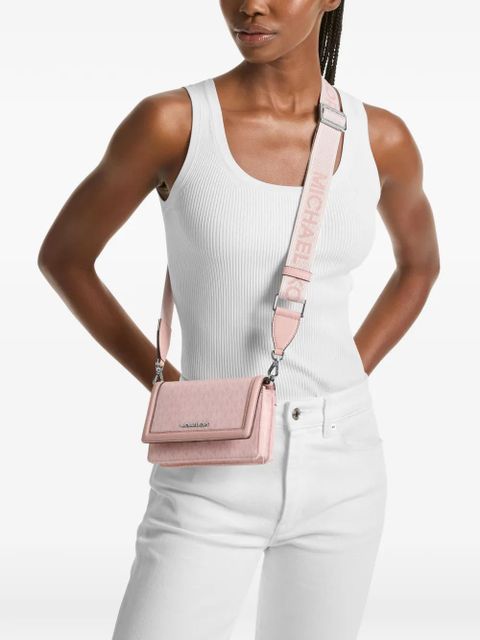 Michael Kors monogram-pattern logo-strap crossbody bag - Pink - zdjęcie produktu nr 2
