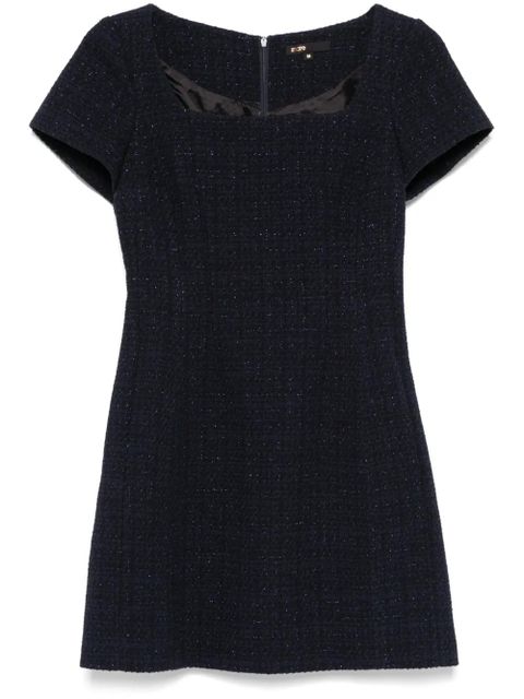 Maje lurex-detail mini dress - Blue