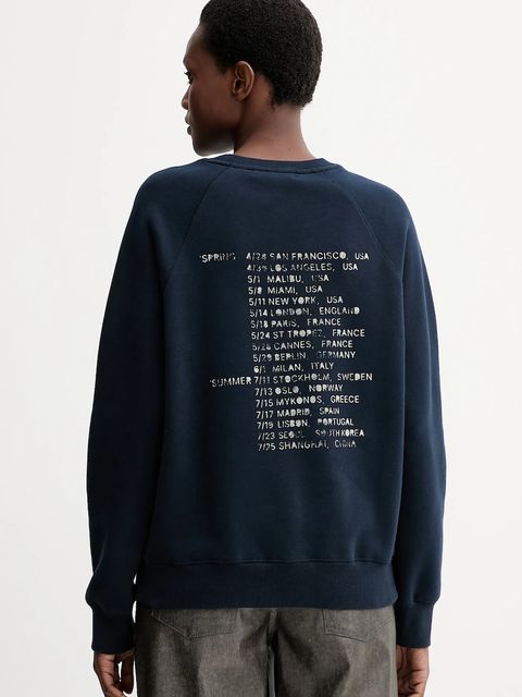 ZADIG&VOLTAIRE bluza damska kolor granatowy wzorzysta JWSS01677