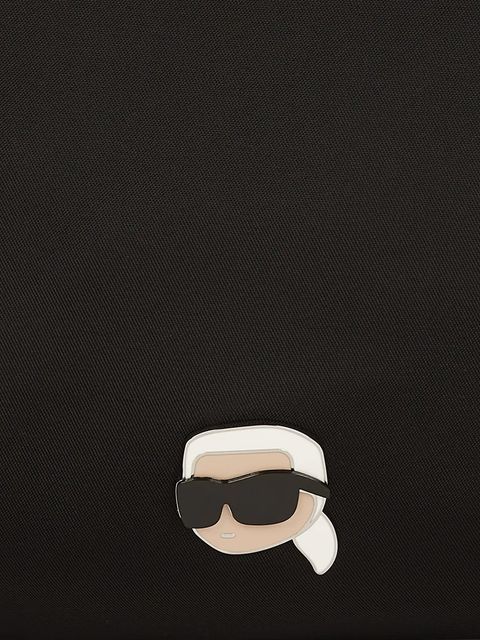 Karl Lagerfeld torebka IKON NYLON kolor czarny A3W30123