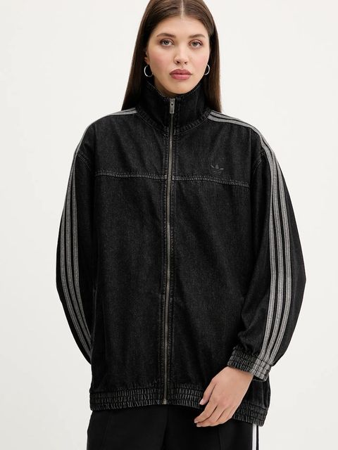 adidas Originals kurtka jeansowa Denim Os TT kolor czarny przejściowa oversize JY2897 - zdjęcie produktu nr 1