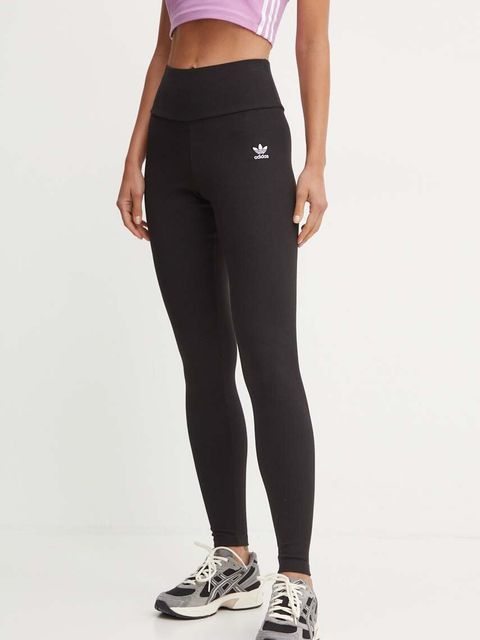 adidas Originals legginsy Essential damskie kolor czarny gładkie IY9645 - zdjęcie produktu nr 1