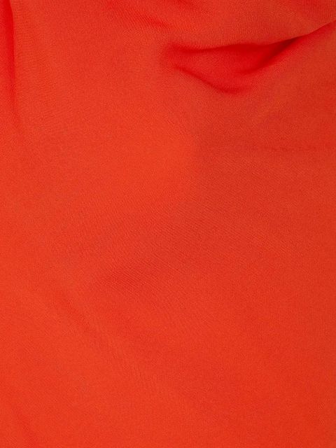 Blumarine cowl-neck slit maxi dress - Orange