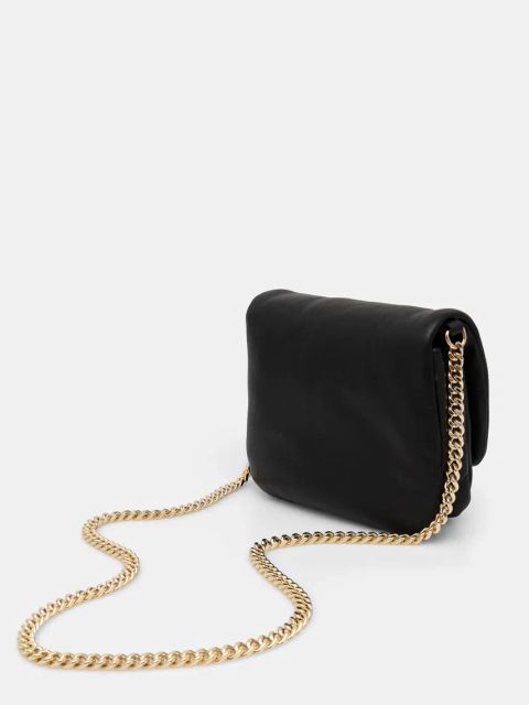 Tommy Hilfiger torebka skórzana kolor czarny AW0AW16880