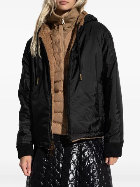 Moncler hooded teddy fleece jacket - Brown