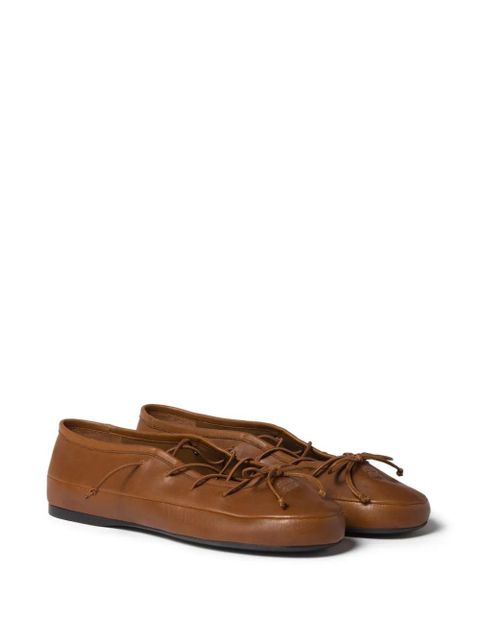 Miu Miu nappa leather ballerinas - Brown - zdjęcie produktu nr 2