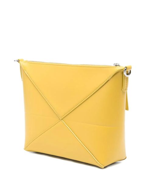LOEWE Puzzle leather clutch bag - Yellow