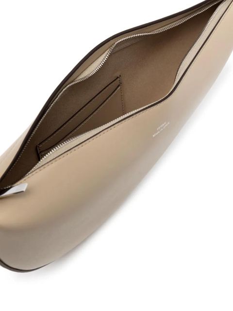 TOTEME Scooped sling leather shoulder bag - Neutrals