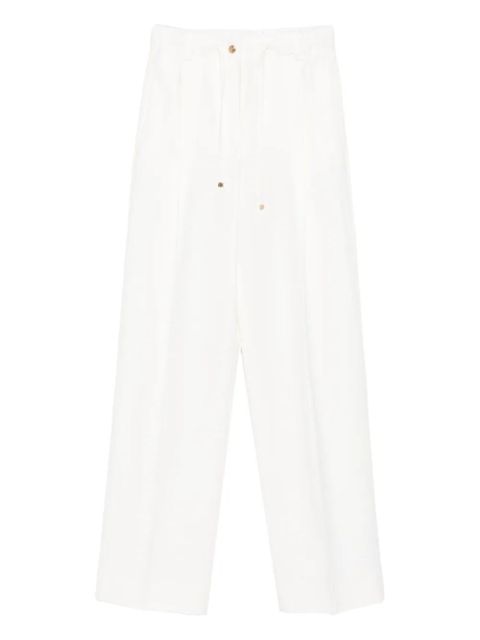 Moncler drawstring pleated trousers - White - zdjęcie produktu nr 1