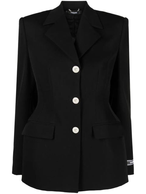 Versace Hourglass single-breasted blazer - Black - zdjęcie produktu nr 1