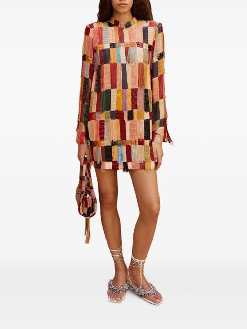 ALEMAIS Majorelle embellished mini dress - Red - zdjęcie produktu nr 2