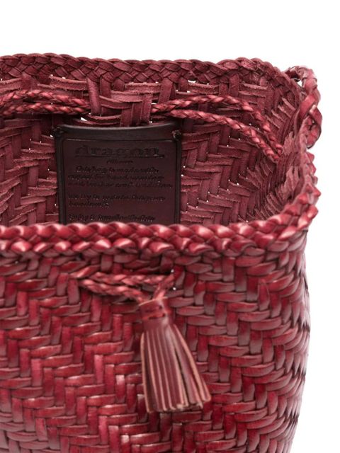 DRAGON DIFFUSION Pompom Double Jump bucket bag - Red