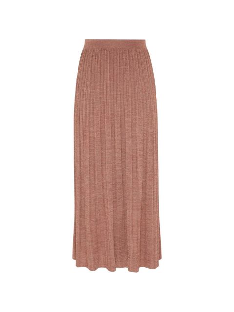 ZIMMERMANN Wanderlust metallic midi skirt - Pink - zdjęcie produktu nr 1
