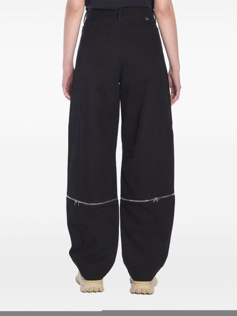 Moncler cotton baggy pants - Black