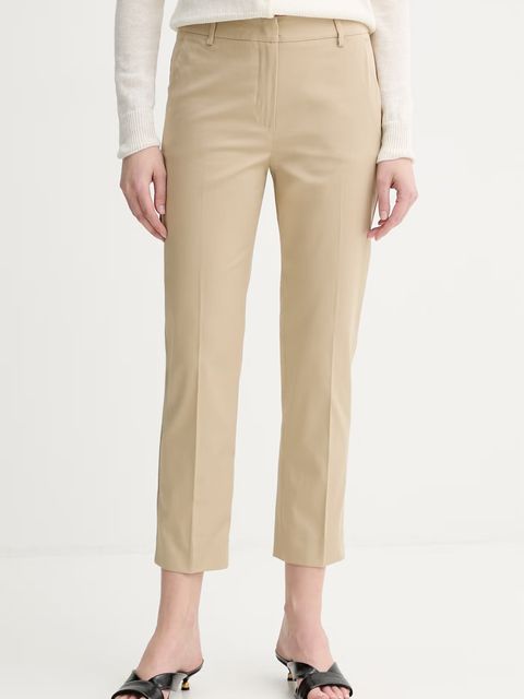 Weekend Max Mara spodnie damskie bawełniane z elastanem CECCO - zdjęcie produktu nr 1