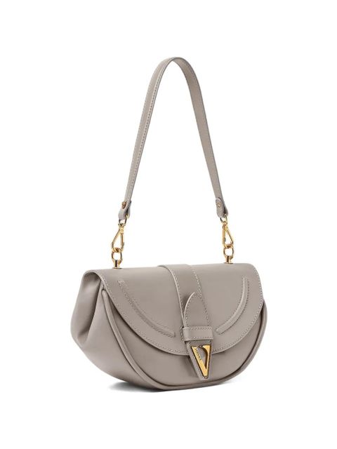 Versace Virtus logo-plaque shoulder bag - Grey