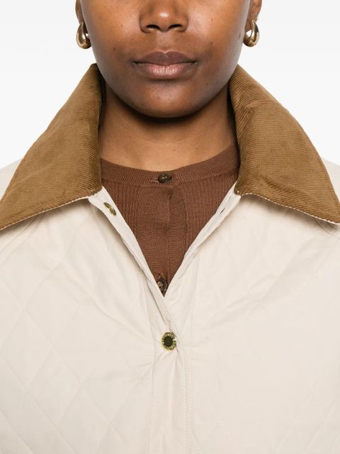 Barbour corduroy-collar jacket - Neutrals