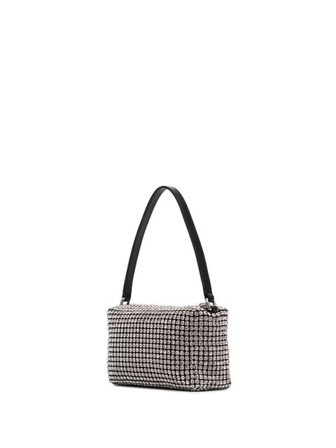 Alexander Wang medium Wangloc rhinestone-embellished clutch bag - Metallic