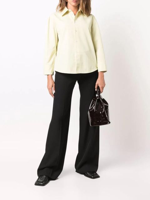 Jil Sander tailored cotton shirt - Green - zdjęcie produktu nr 2