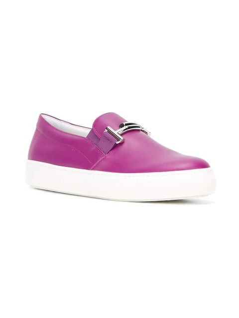 Tod's metallic detailing slip-on sneakers - Pink - zdjęcie produktu nr 2