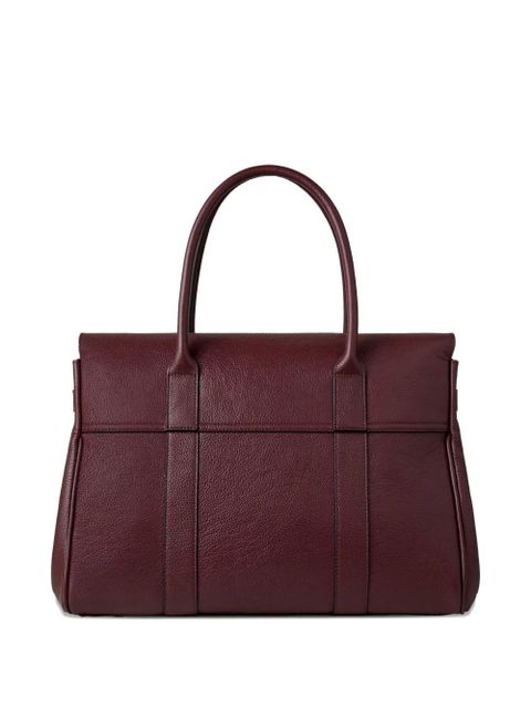Mulberry small Bayswater textured leather tote bag - Brown