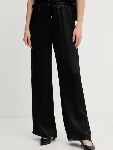 BOSS spodnie damskie kolor czarny szerokie high waist 50541835 - zdjęcie produktu nr 1