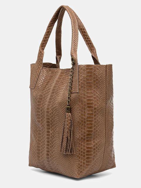 Answear Lab torebka skórzana kolor brązowy - zdjęcie produktu nr 2