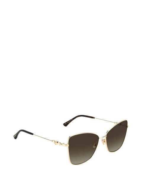 Jimmy Choo square-frame sunglasses - Gold
