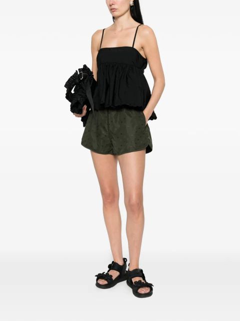 Cecilie Bahnsen floral-print shorts - Green - zdjęcie produktu nr 2