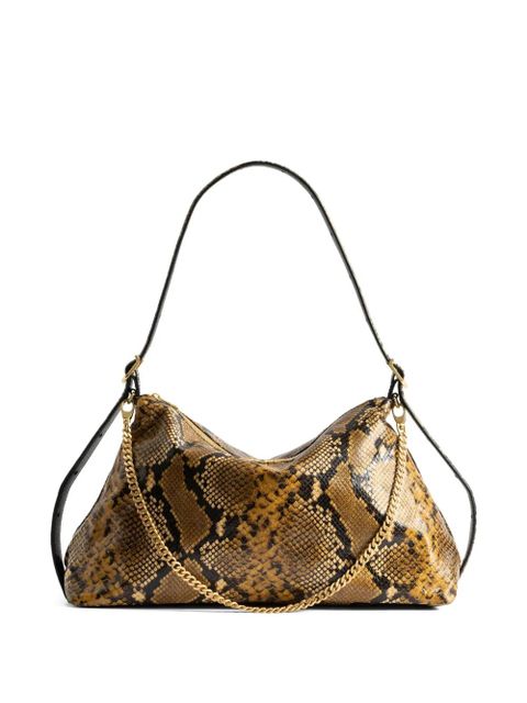 Zadig&Voltaire Jim Wild python-effect shoulder bag - Brown - zdjęcie produktu nr 2