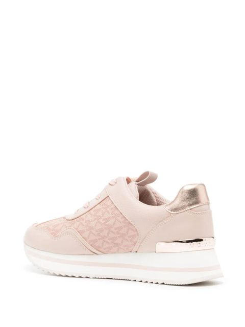 Michael Kors Raina logo-jacquard platform sneakers - Pink
