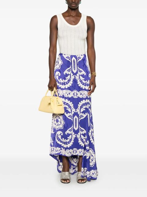 ETRO asymmetric midi skirt - Blue - zdjęcie produktu nr 2