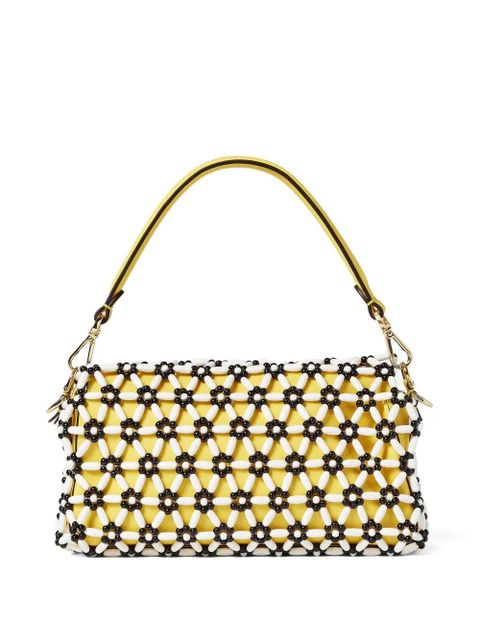 FENDI Baguette beaded-flowers shoulder bag - Yellow - zdjęcie produktu nr 2