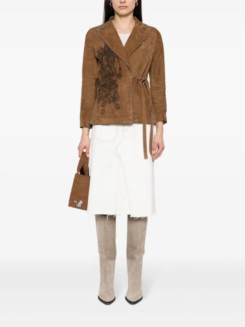 Tory Burch Deconstructed denim skirt - Neutrals - zdjęcie produktu nr 2