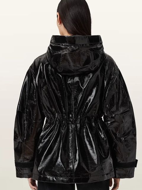 AllSaints kurtka KELSIE kolor czarny przejściowa W130OD