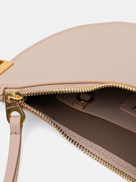 Coccinelle torebka skórzana COCCINELLESUNUP kolor beżowy E1.QKF.13.03.01