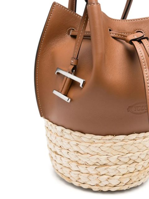 Tod's T Timeless-logo bucket bag - Brown - zdjęcie produktu nr 2