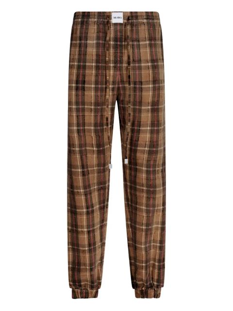 The Attico Plaid Drawstring Long Pant - Brown - zdjęcie produktu nr 1