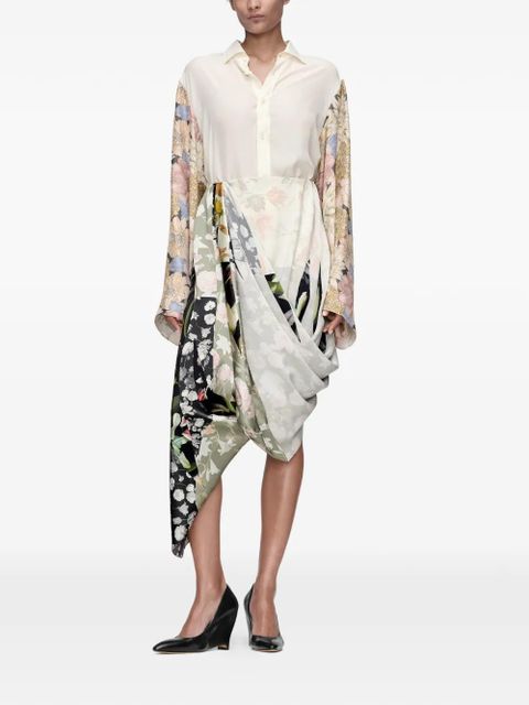 Maison Margiela floral-sleeve shirt - Neutrals - zdjęcie produktu nr 2