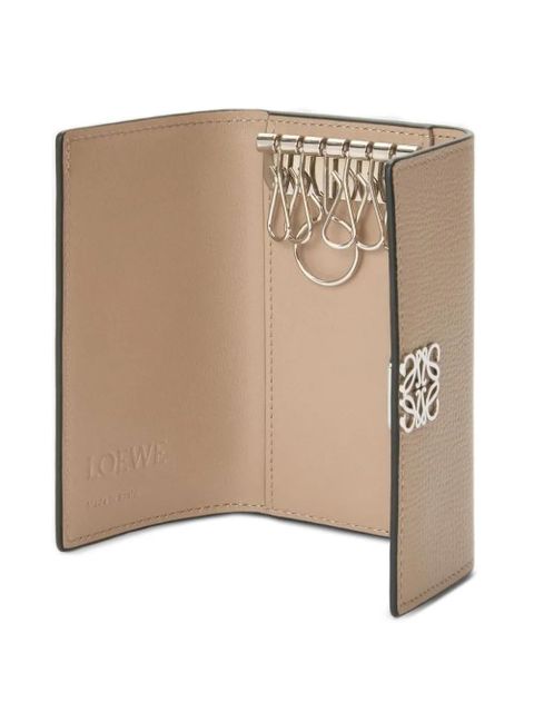 LOEWE anagram-detail leather keyring - Neutrals - zdjęcie produktu nr 2
