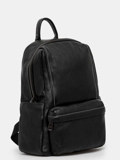 Answear.LAB plecak skórzany damski kolor czarny mały gładki