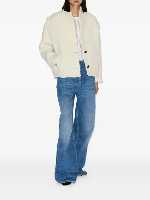 MARANT ÉTOILE Drogo collarless buttoned jacket - Neutrals - zdjęcie produktu nr 2