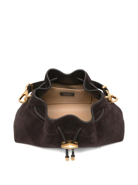 Jimmy Choo small drawstring tote bag - Brown