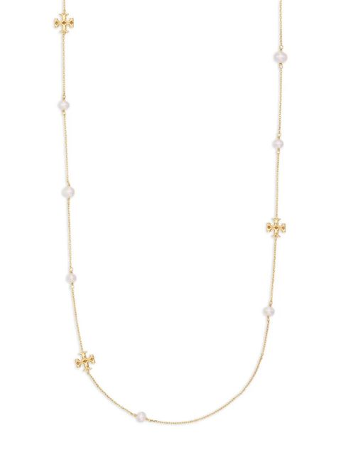 Tory Burch Kira pearl necklace - Gold - zdjęcie produktu nr 2
