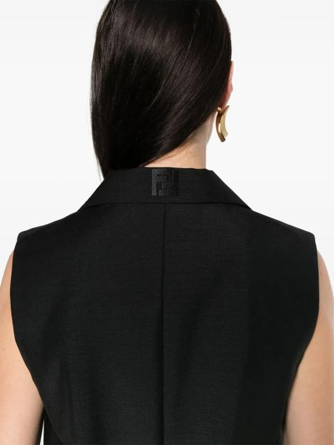 FENDI peak-lapel waistcoat - Black